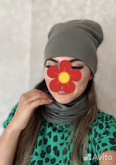 Шапка+снуд
