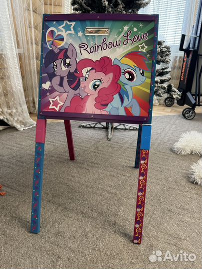 Мольберт детский двухсторонний my little pony