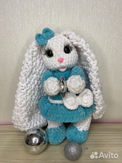 Зефирный плюшевый зайка