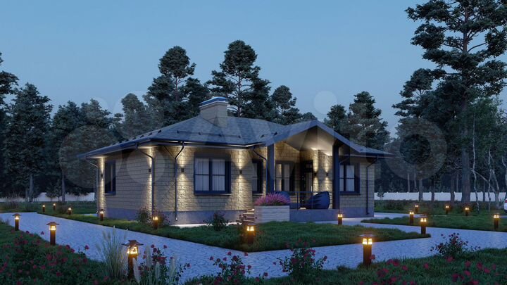 Дом 100 м² на участке 7 сот.