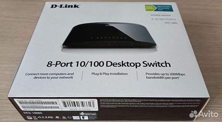Коммутатор D-Link DES-1008D