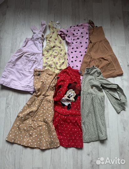 Вещи для девочки пакетом 104 110