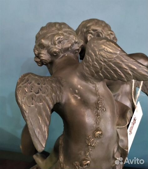 Антикварная скульптура Путти