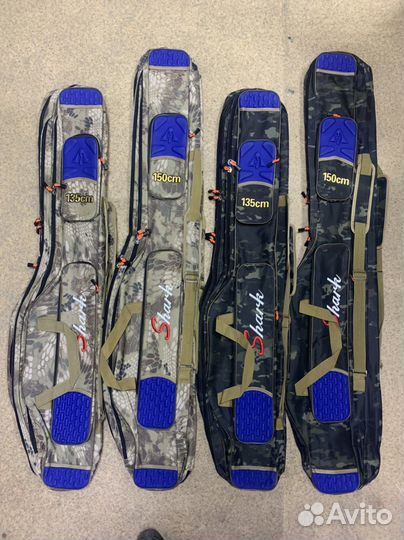 Чехол Полу Жесткий Для Спининги 150см с 3 отдела