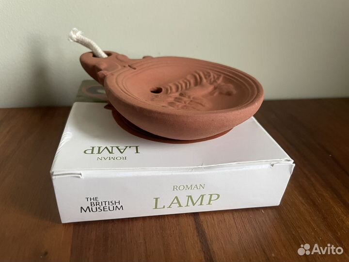 Римская масляная лампа из терракоты