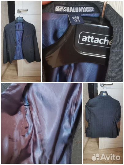 Пиджак школьный для мальчика 146