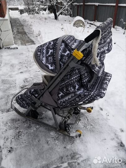 Детские санки коляска бу