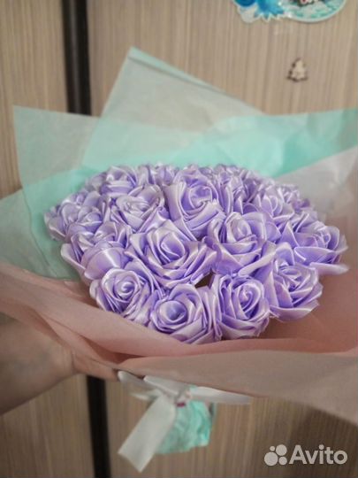 Букет из атласных лент