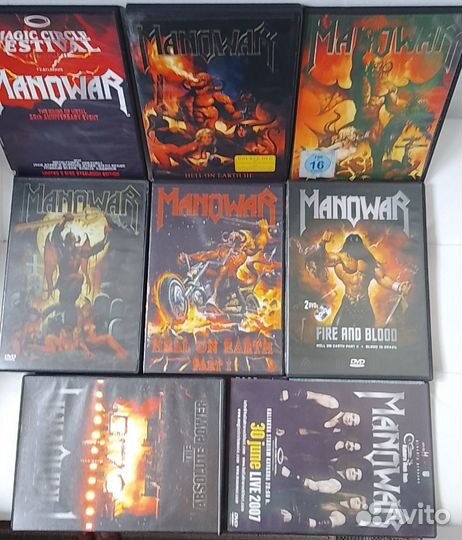 DVD/Music/Seal -Manowar- 8 DVD концерты и клипы