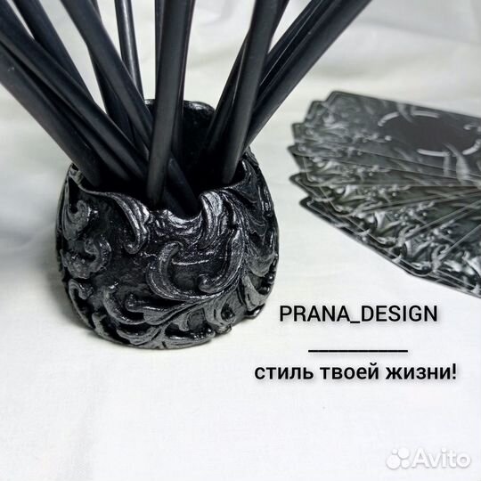 Подсвечник/кашпо/статуэтка череп серебро из гипса