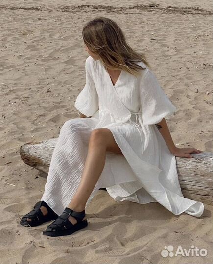 Платье на запах муслин