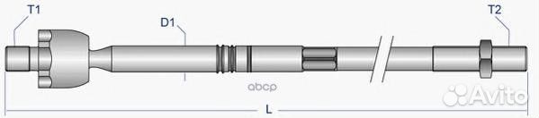 Тяга рулевая audi A4 95-01/A6 98-05/A8 94-99/VW