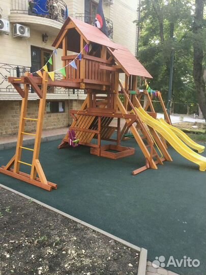 Детская площадка скалодром горка Савушка Люкс 11