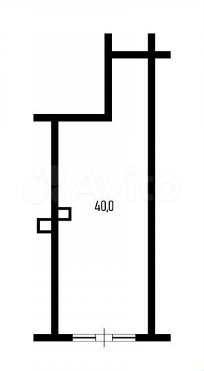 Торговое помещение в ЖК Гарантия, 40 м²