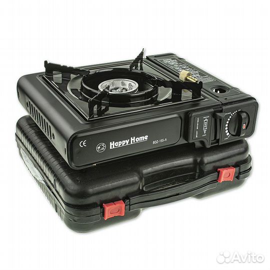 Плита настольная газовая с переходником Happy Home