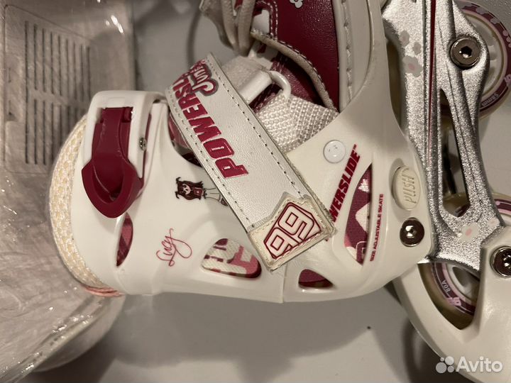 Р. 27-30 Детские раздвижные ролики на девочку