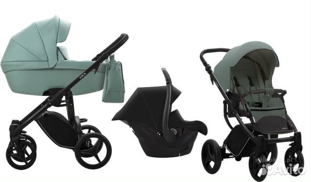 Коляска 3 в 1 Bebetto Luca PRO 07