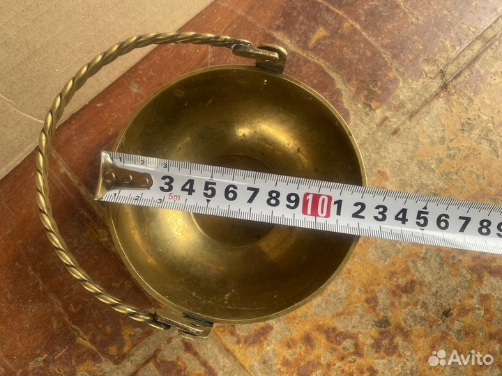 Ваза маленькая бронза латунь Индия