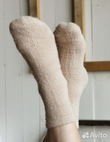 Носки женские тёплые из меха куницы