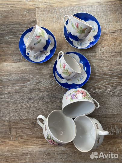 Сахарница чашки блюдца клеймо