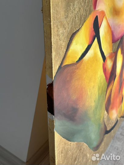Картина маслом с поталью