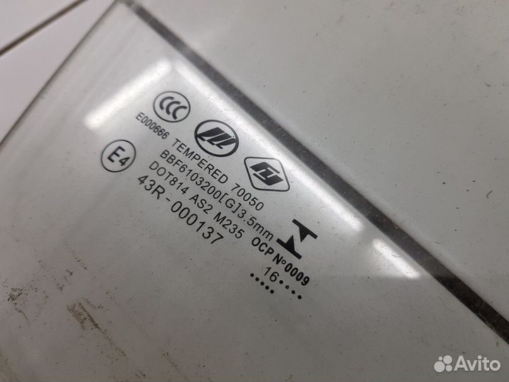 Стекло двери переднее правое (Lifan Solano)