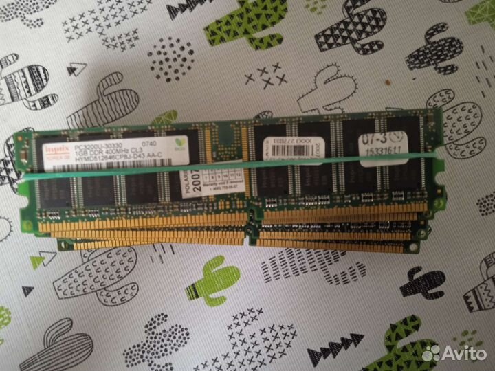 Оперативная память ddr1, ddr2