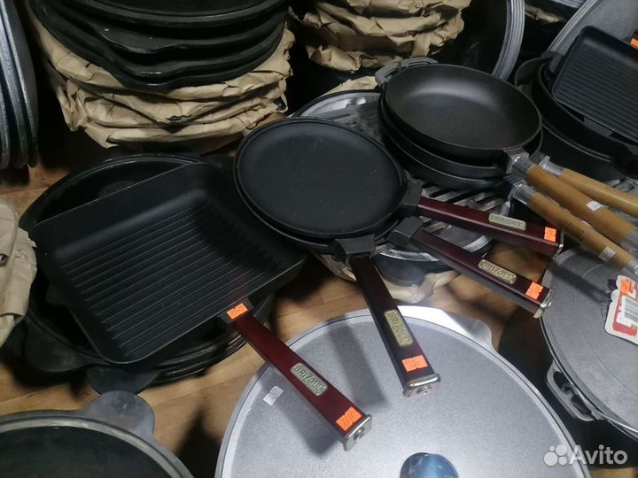 Сковорода чугунная, сковорода-гриль