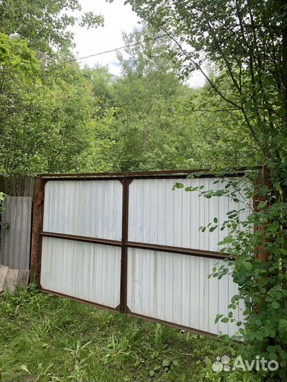 Ворота с калиткой, распашные бу