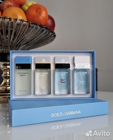 Подарочный набор Dolce & Gabbana Light Blue,4*30ml