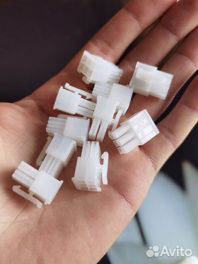 Коннектор разьем питания 6 pin и на косы блока