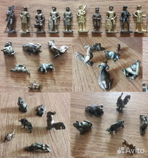 Солдатики из Kinder и брелоки СССР бронза