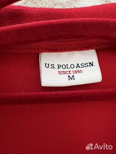 Платье красное US Polo