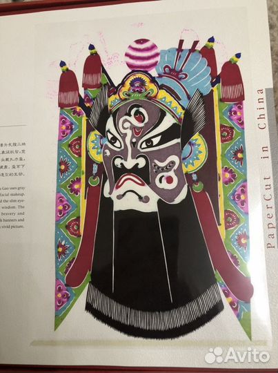 Маски Пекинской Оперы. Бумажная вырезка