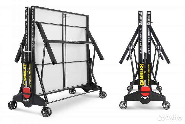 Стол теннисный Gambler graphite Всепогодный