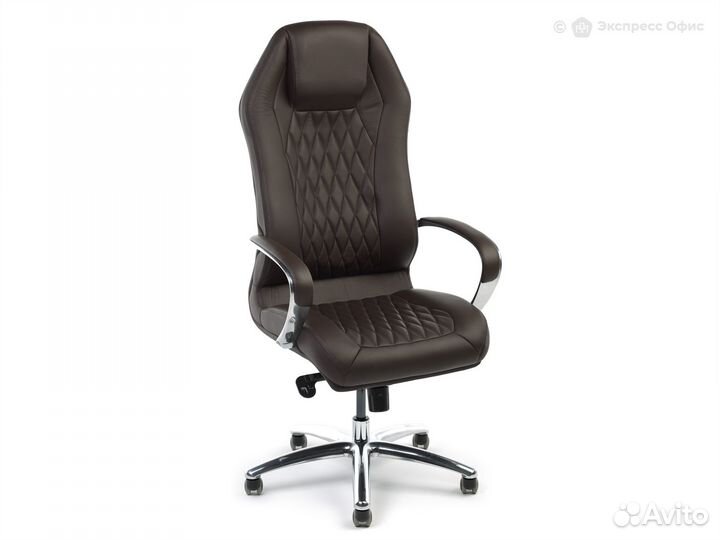 Кресло для руководителя Бюрократ Aura/brown