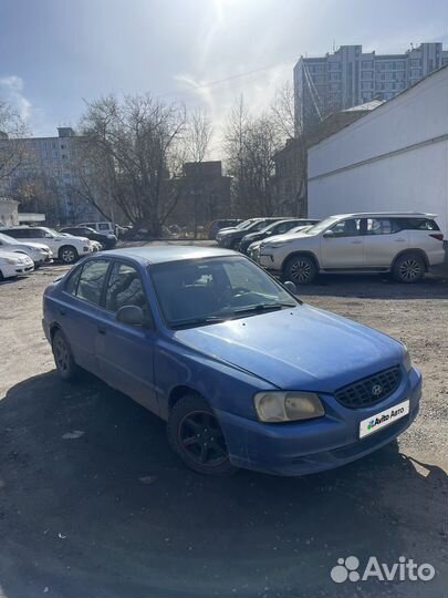 Hyundai Accent 1.6 AT, 2002, 211 434 км
