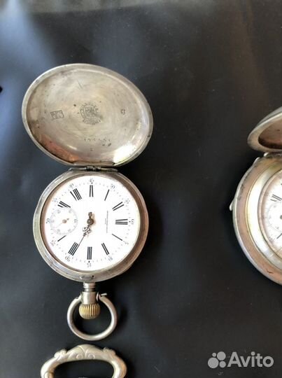 Часы карманные серебро
