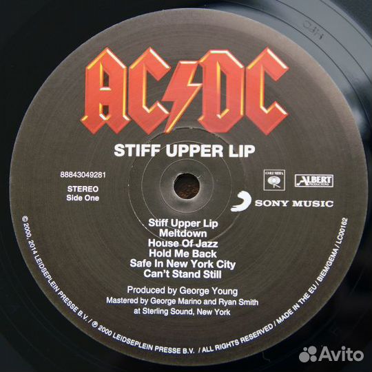 Виниловая пластинка Sony AC/DC Stiff Upper Lip (Re