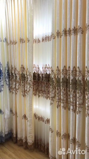 Комплект шторы+тюль
