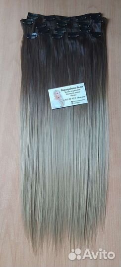 Волосы на заколках