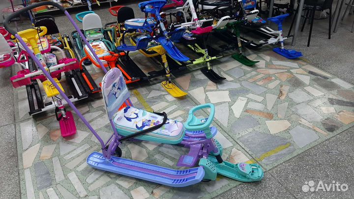 Снегокат тс-6 с колёсами (новый)