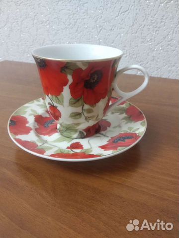 Чайная пара Yamasen Красный мак