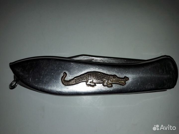 Нож складной с крокодилом