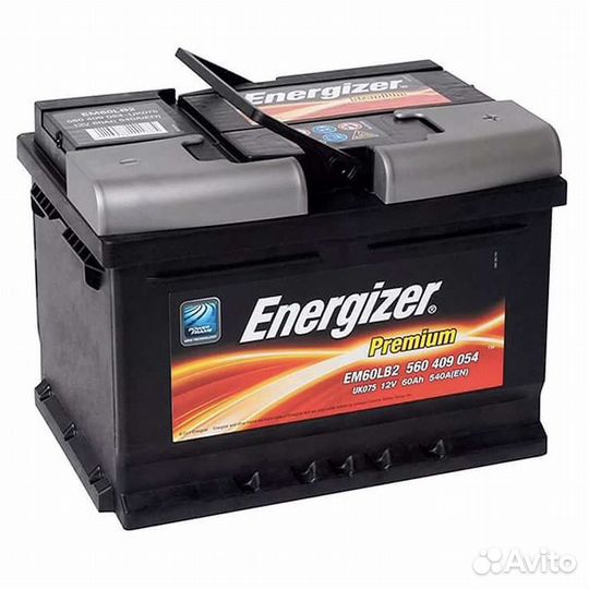 Аккумулятор Energizer (Энерджайзер) 60Ah 540A прям