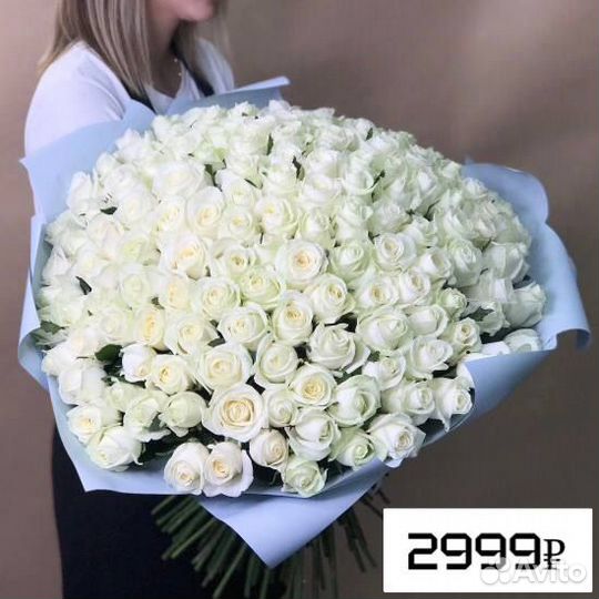 51 роза белая м. Алексеевская