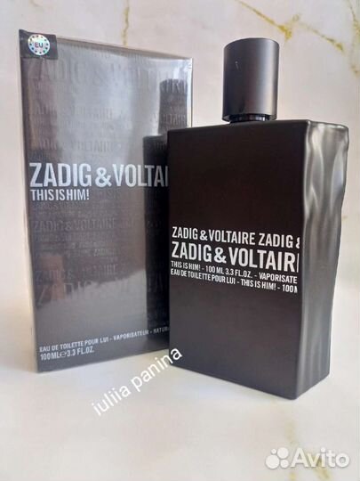 Оригинал Евро Zadig & Voltaire This Is Him, 100 ml