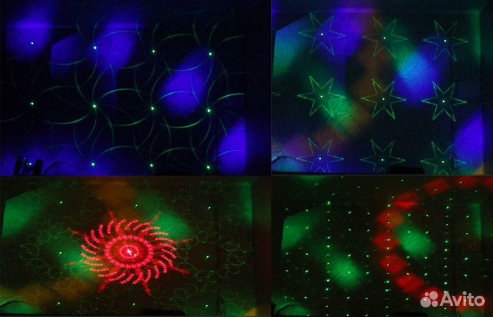 Светомузыкальный лазерный проектор Eshiny / Новый