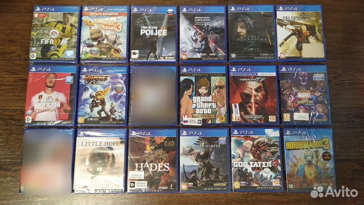 Новые диски на ps4