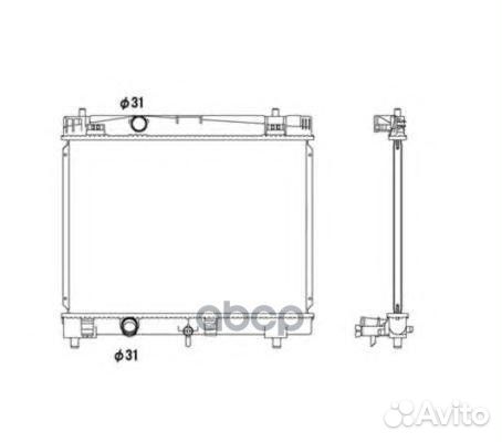 Радиатор системы охлаждения 53533 NRF